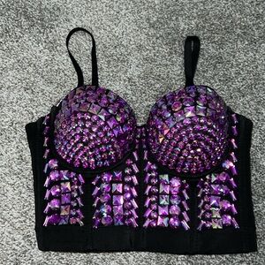 Bedazzled corset top